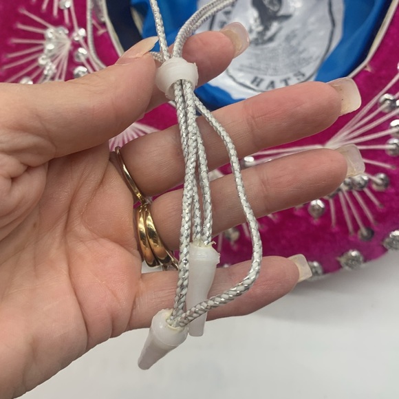 Salazar Yepez Pink Silver Sombrero Hat Made in Mexico HT6832 - Picture 8 of 14